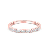2mm Half Eternity Wedding Band
