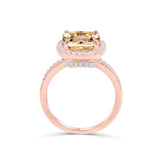 Cushion Cut Halo Engagement Ring