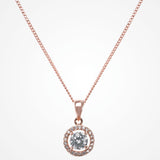 Crystal Pendant Bridal Necklace